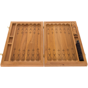 Backgammon from beech "Falconry"